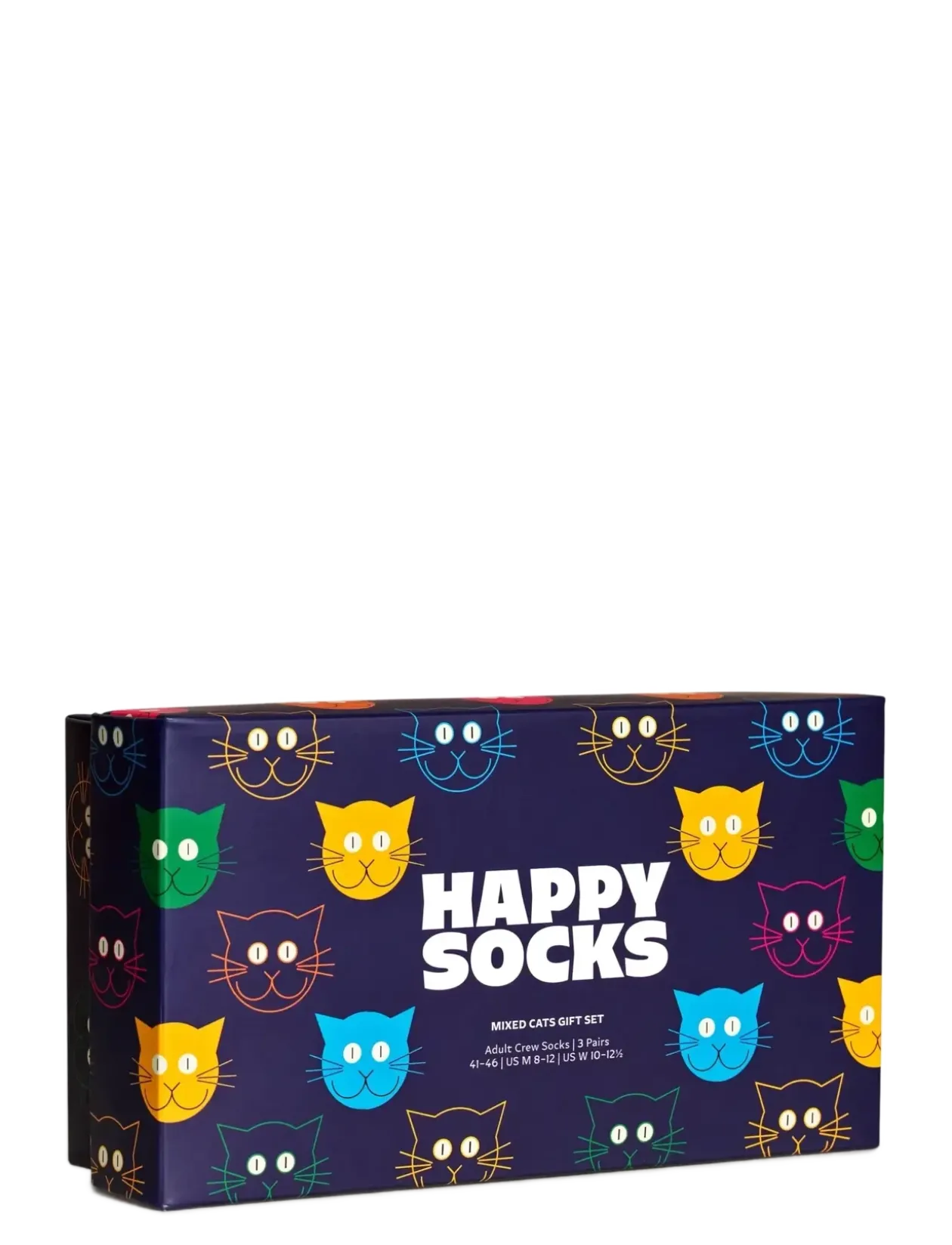 3-Pack Mixed Cat Socks Gift Set - Sokker