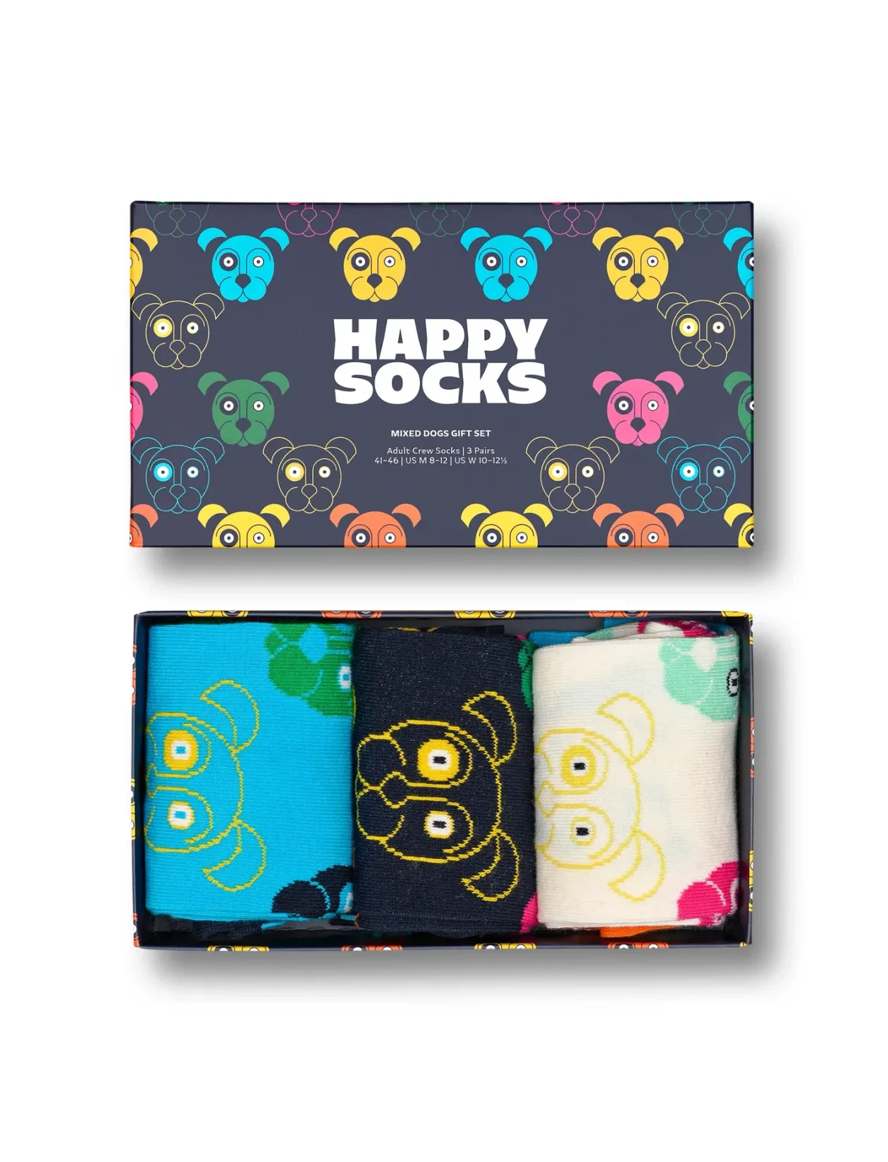3-Pack Mixed Dog Socks Gift Set - Sokker