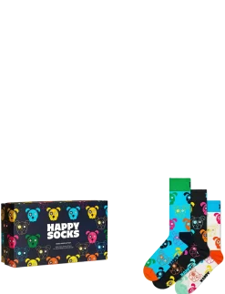 3-Pack Mixed Dog Socks Gift Set - Sokker