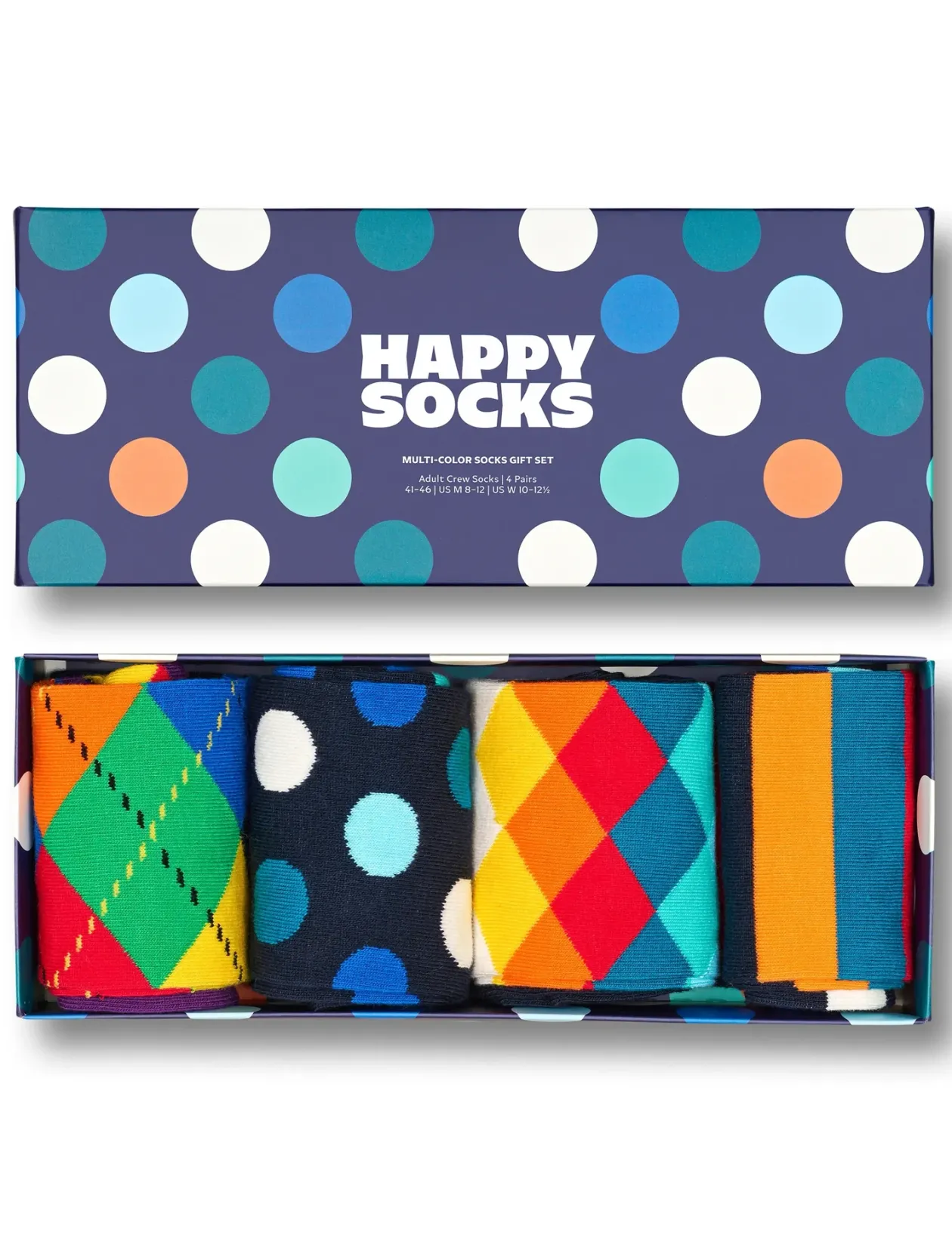 4-Pack Multi-Color Socks Gift Set - Sokker