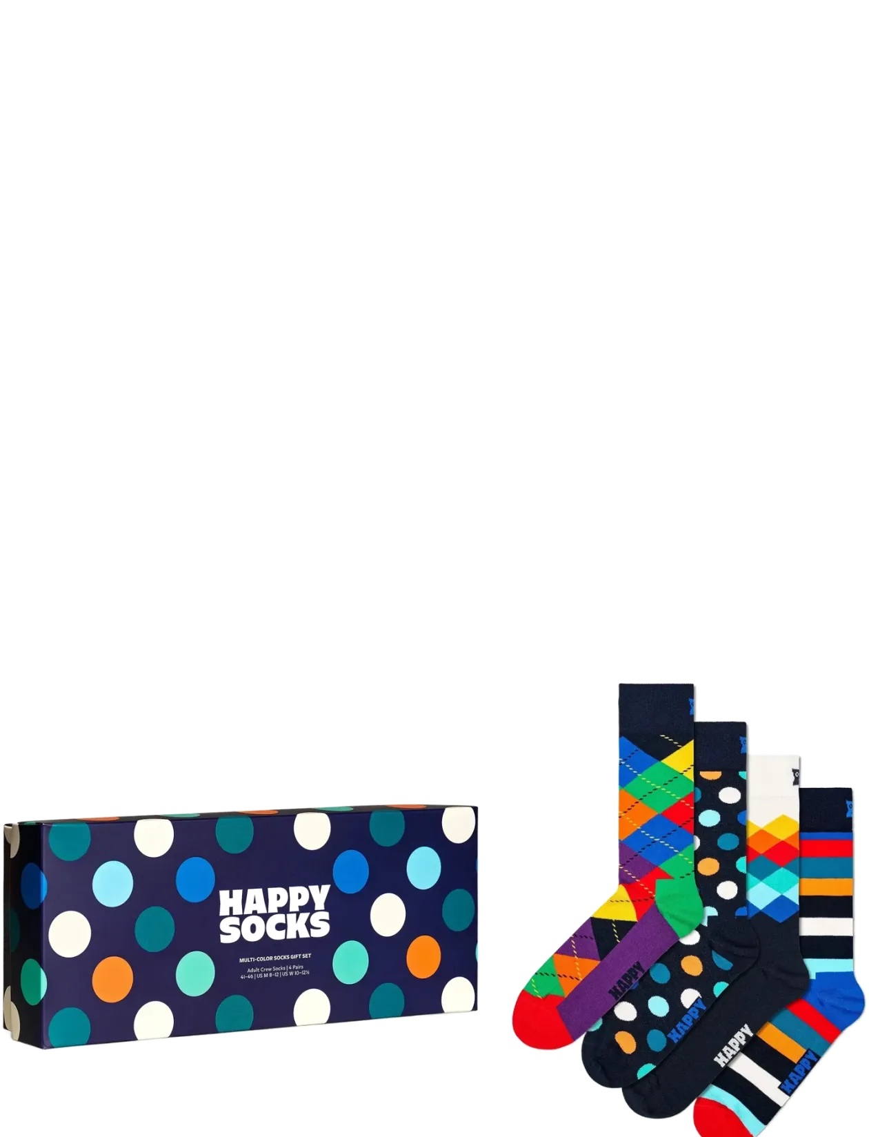 4-Pack Multi-Color Socks Gift Set - Sokker