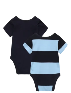 2 Pack SS Striped Romper - Sæt med body