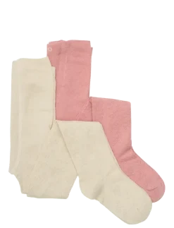 2-Pack Stockings w. Pattern - Strømpebukser