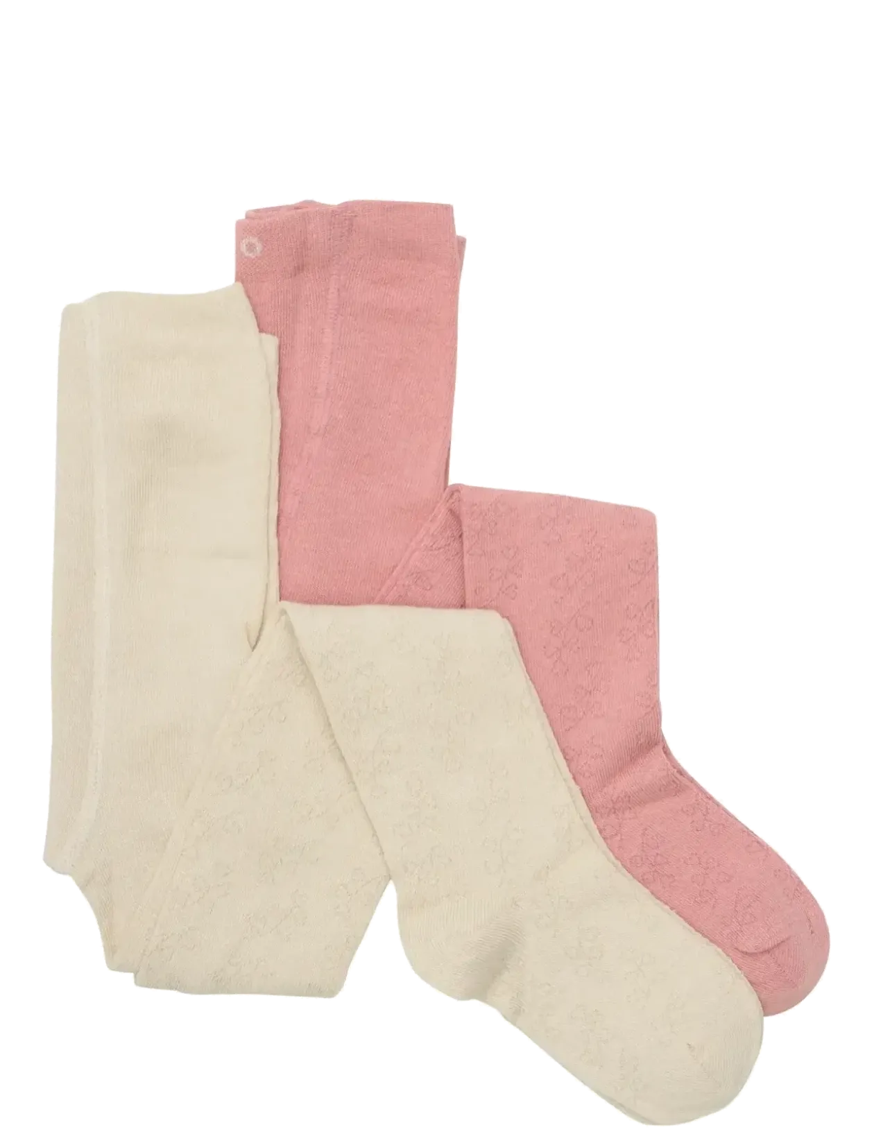 2-Pack Stockings w. Pattern - Strømpebukser