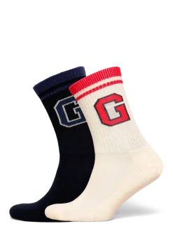 2 Pack Tipped G Sports Sock - Børn