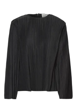 Paper Pleat Rina Blouse - Langærmede bluser