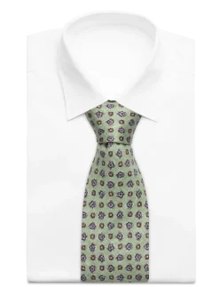 Pattern Silk Tie - Slips