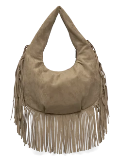 PCFINA FRINGE SHOULDER BAG PP - Skuldertasker