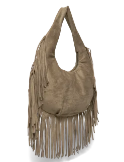 PCFINA FRINGE SHOULDER BAG PP - Skuldertasker