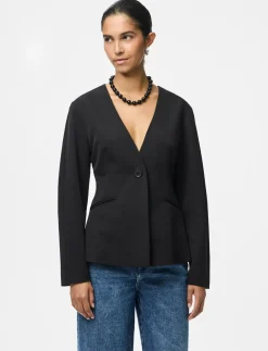 PCKAMIL LS FITTED BLAZER NOOS BC - Enkeltradede blazere