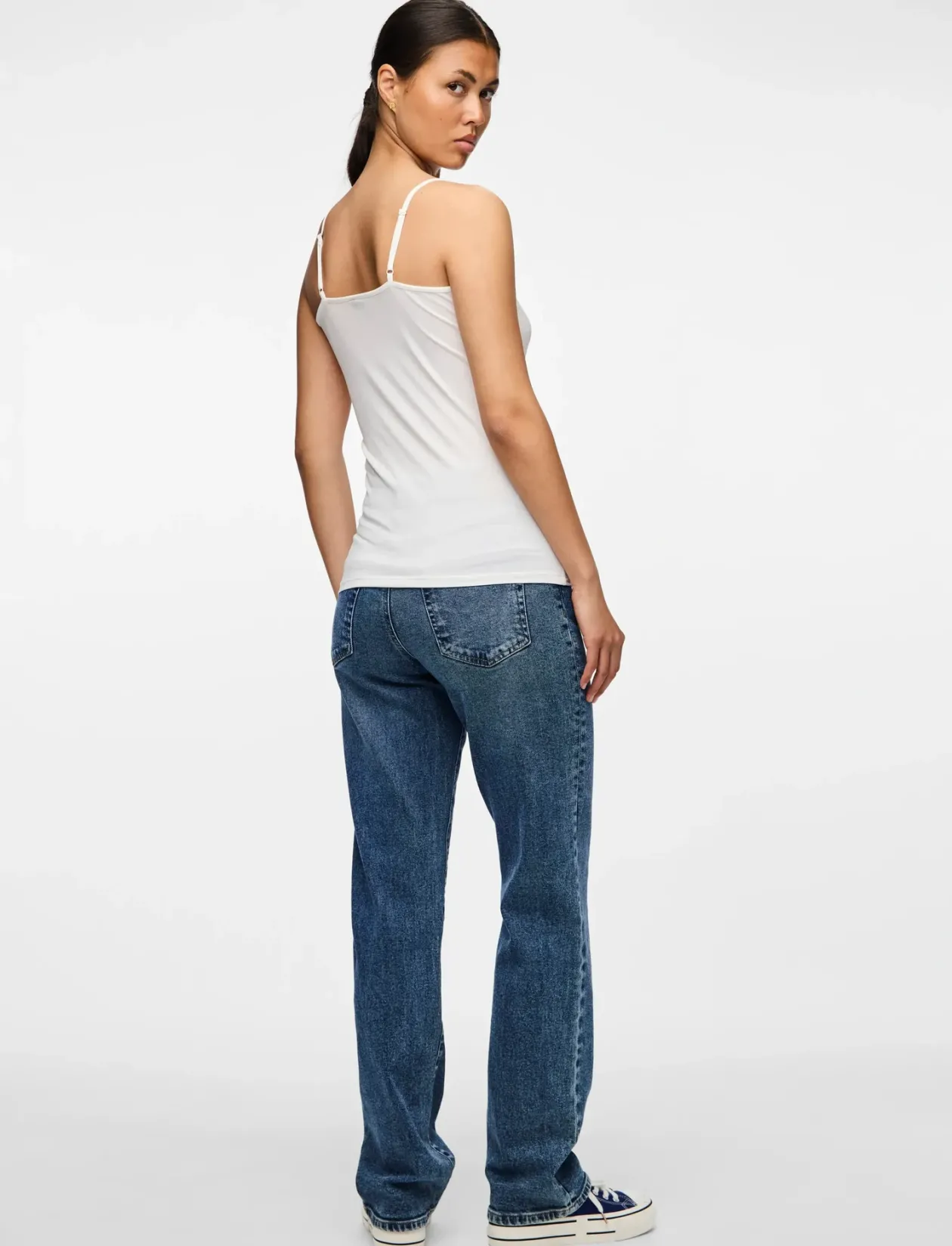 PCKATE LACE SINGLET JRS NOOS - Overdele