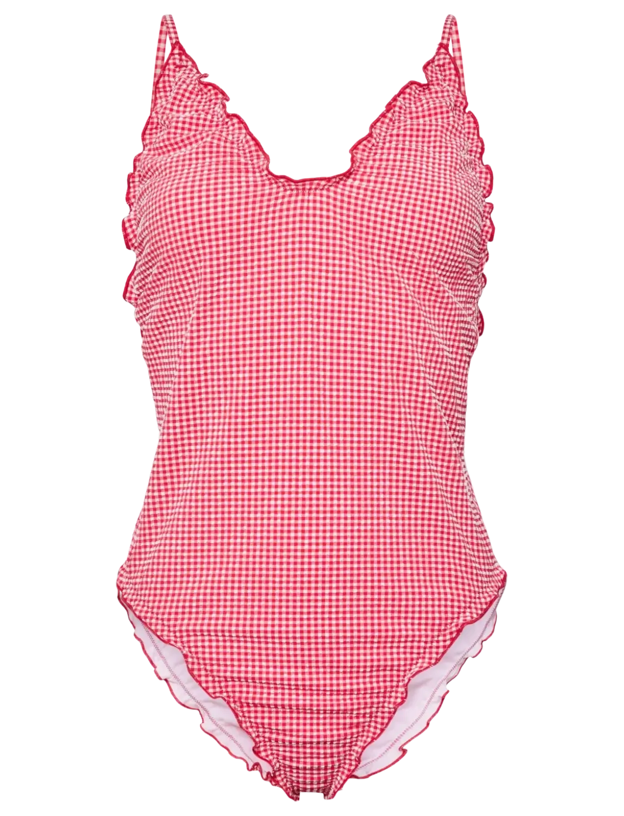 PCKIA FRILL EDGE SWIMSUIT BC - Badedragter