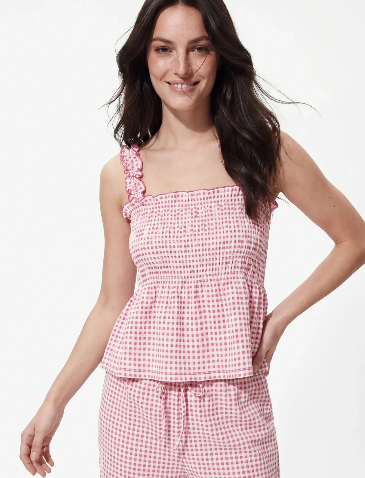 PCMALLI SMOCK STRAP TOP JRS D2D - Ærmeløse toppe