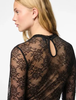 PCMILLY LS LACE BODYSTOCKING NOOS - Bodies & slips