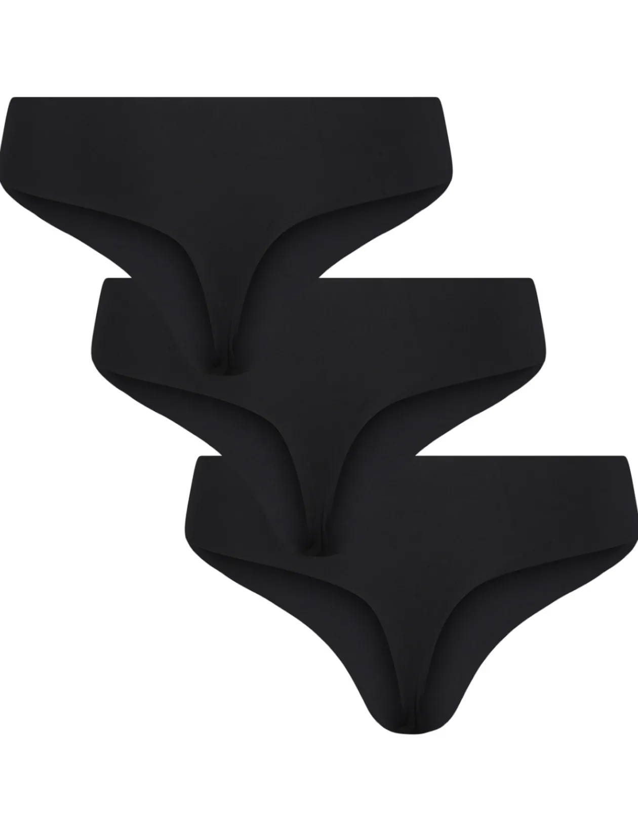 PCNAMEE THONG 3-PACK NOOS - Seamless trusse