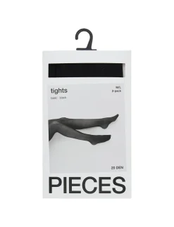 PCNEW NIKOLINE 20 DEN 2 PACK TIGHTS NOOS - Strømpebukser