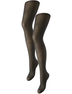 PCNEW NIKOLINE 20 DEN 2 PACK TIGHTS NOOS - Strømpebukser