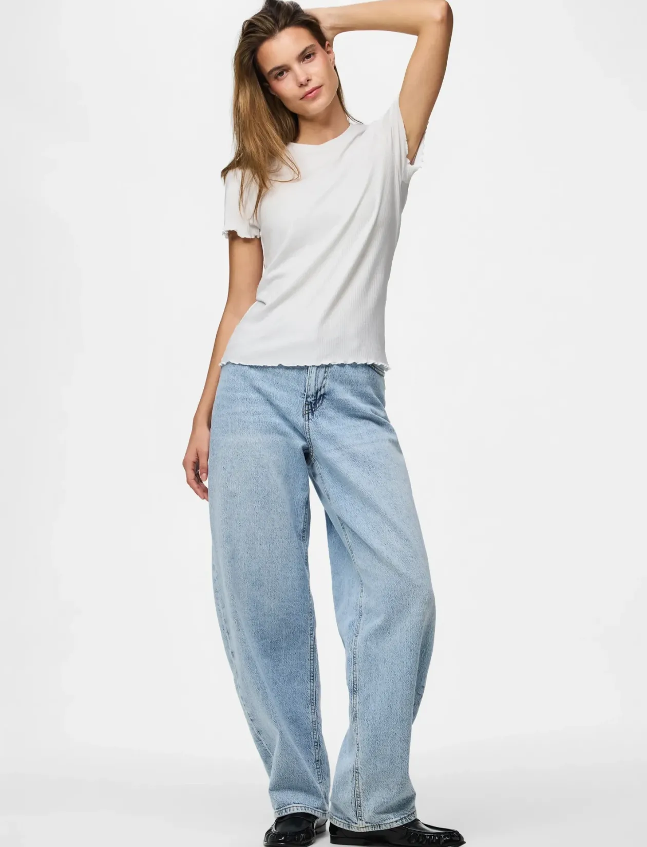 PCNICCA SS O-NECK TOP JRS NOOS - T-shirts