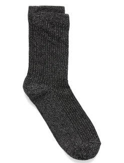 PCSEBBY GLITTER LONG STRIPE SOCK NOOS BC - Sokker