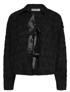 PD-Lexie 3D Chiffon Tie jacket - Crop tops