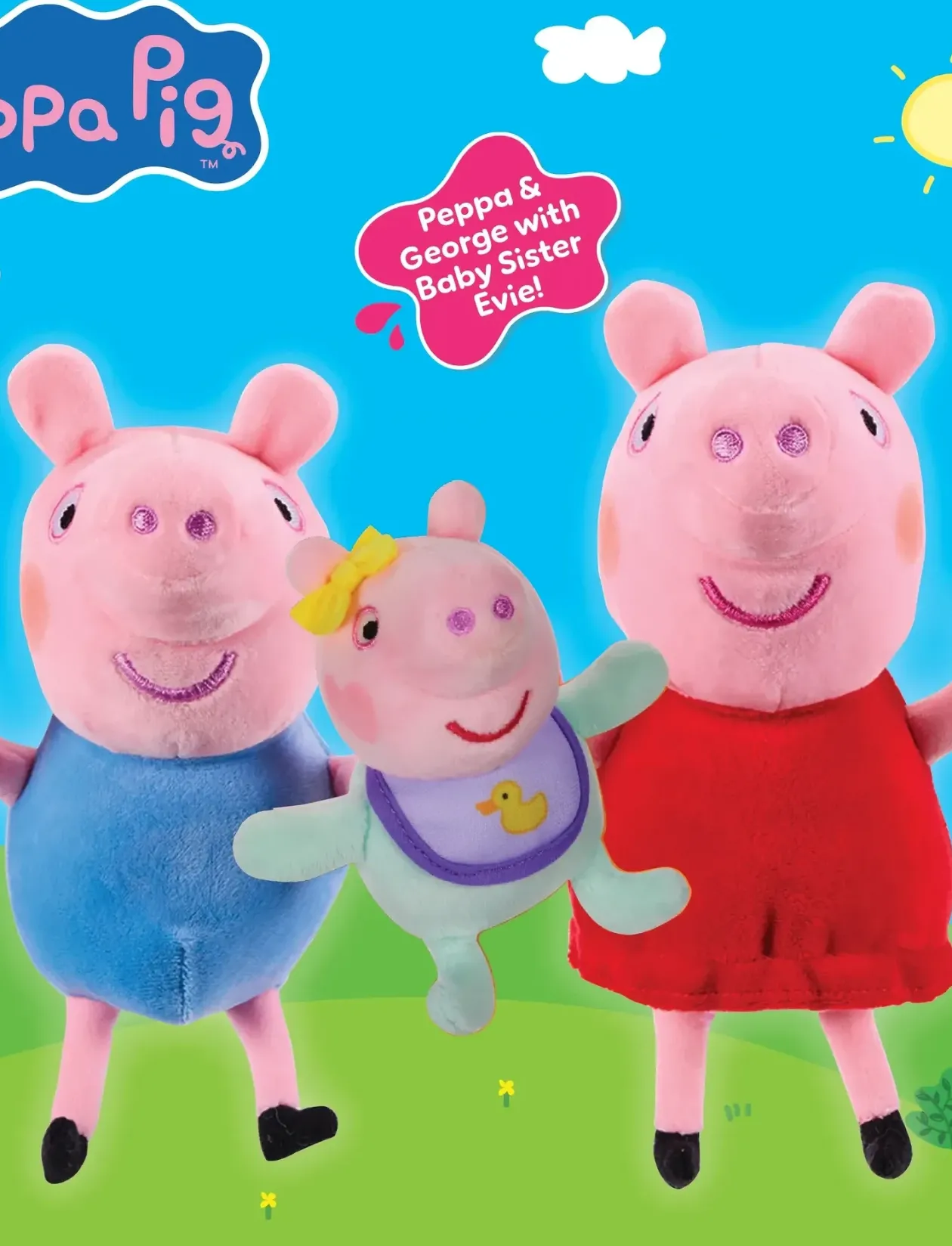 PEPPA PLUSH 3PK - Film- & Eventyrsfigurer