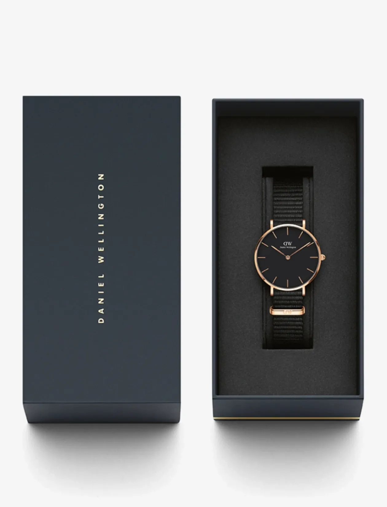 Petite 32 Cornwall RG Black - Analogt ur