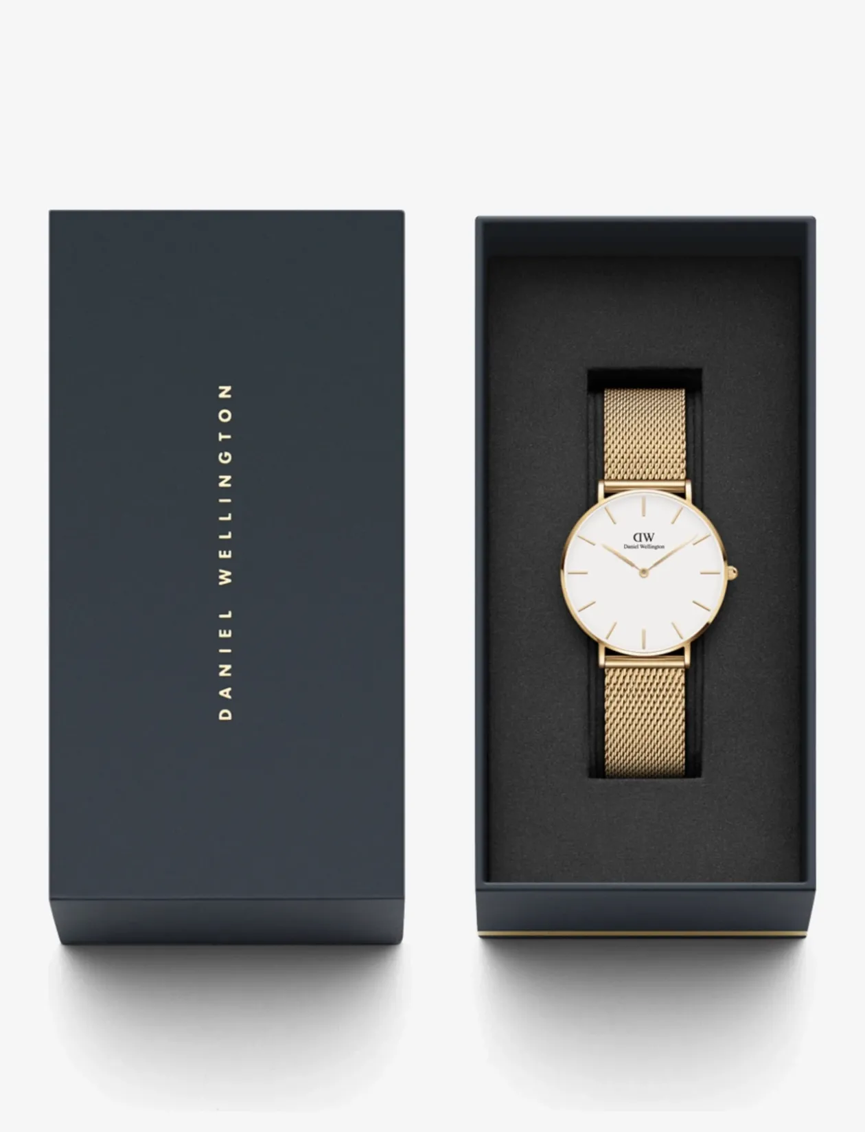 Petite 28 Evergold G White - Analogt ur