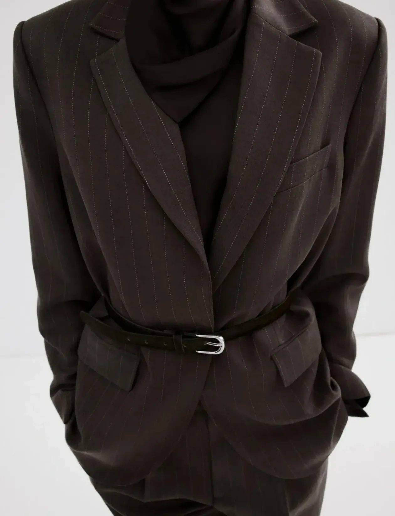 Pinstripe suit blazer - Enkeltradede blazere