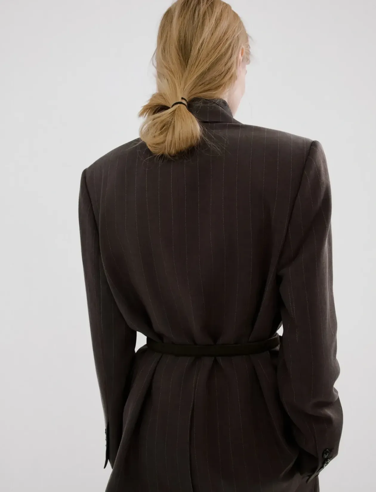 Pinstripe suit blazer - Enkeltradede blazere