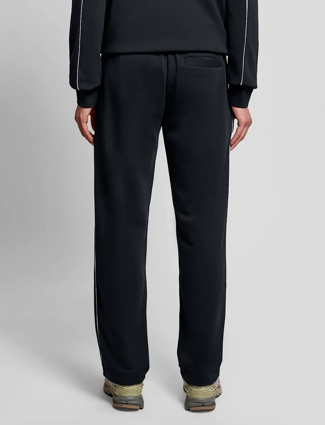 Piped Straight Leg Track Bottoms - Sweatpants