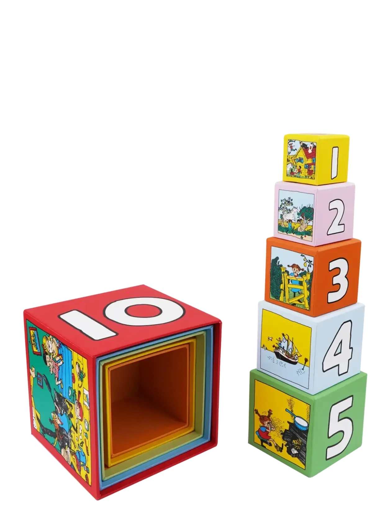 Pippi Stacking Cubes - Byggeklodser