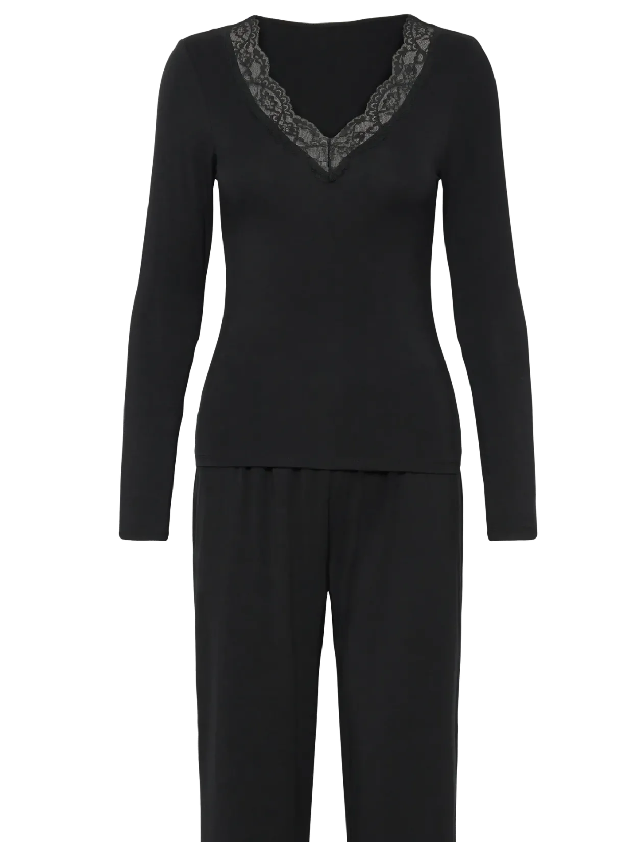 PJ LS JERSEY MODAL LACE NANA - Pyjamas