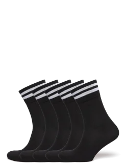 5-PK Tennis Socks with Stripes - Strømper