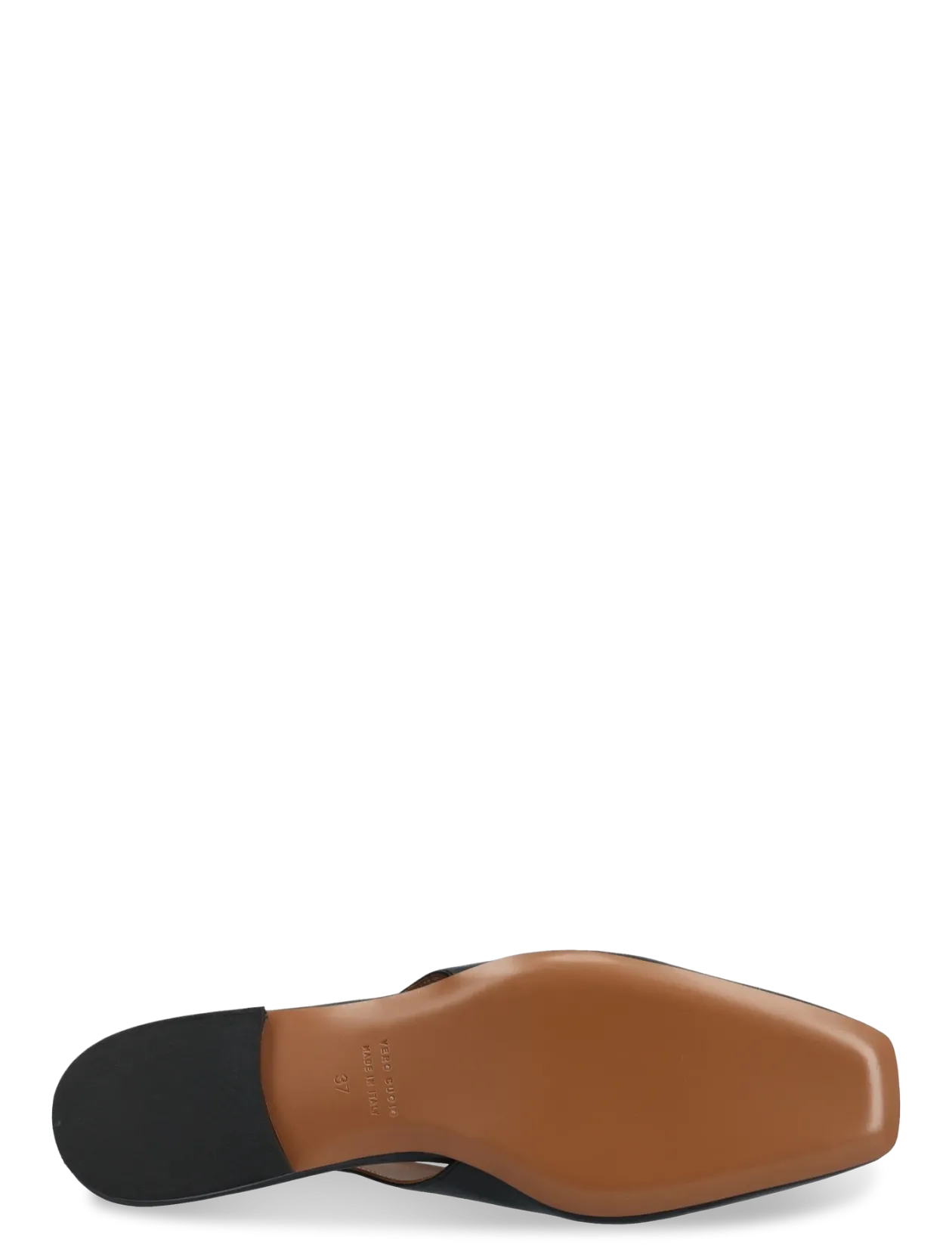 Plesio Black Nappa - Flade slingbacks