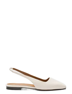 Plesio Linen Nappa - Flade slingbacks