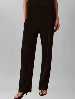 Plisse Pull On Pant - Bukser med lige ben