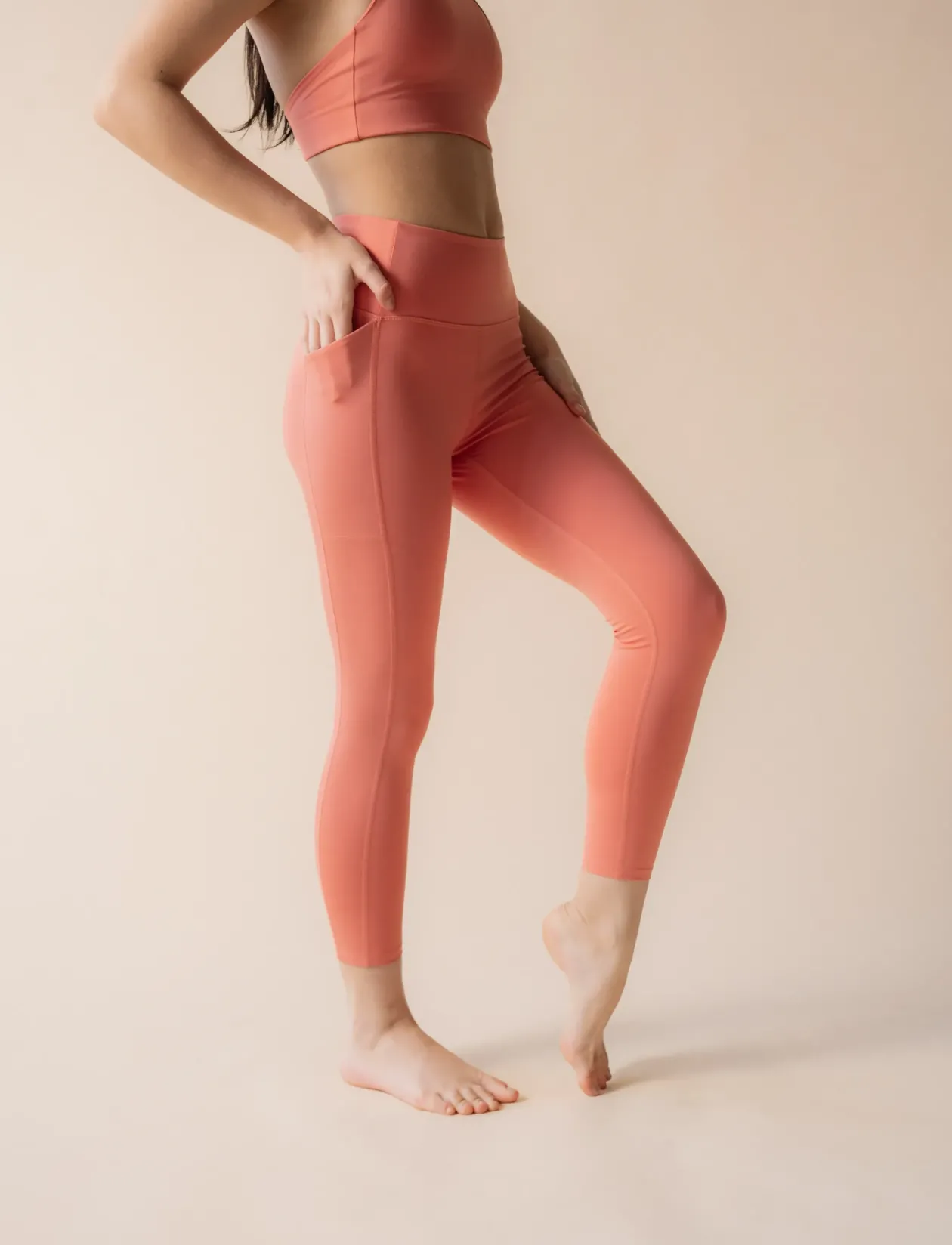 Pocket High-Rise Legging, 7/8 - Træningstights
