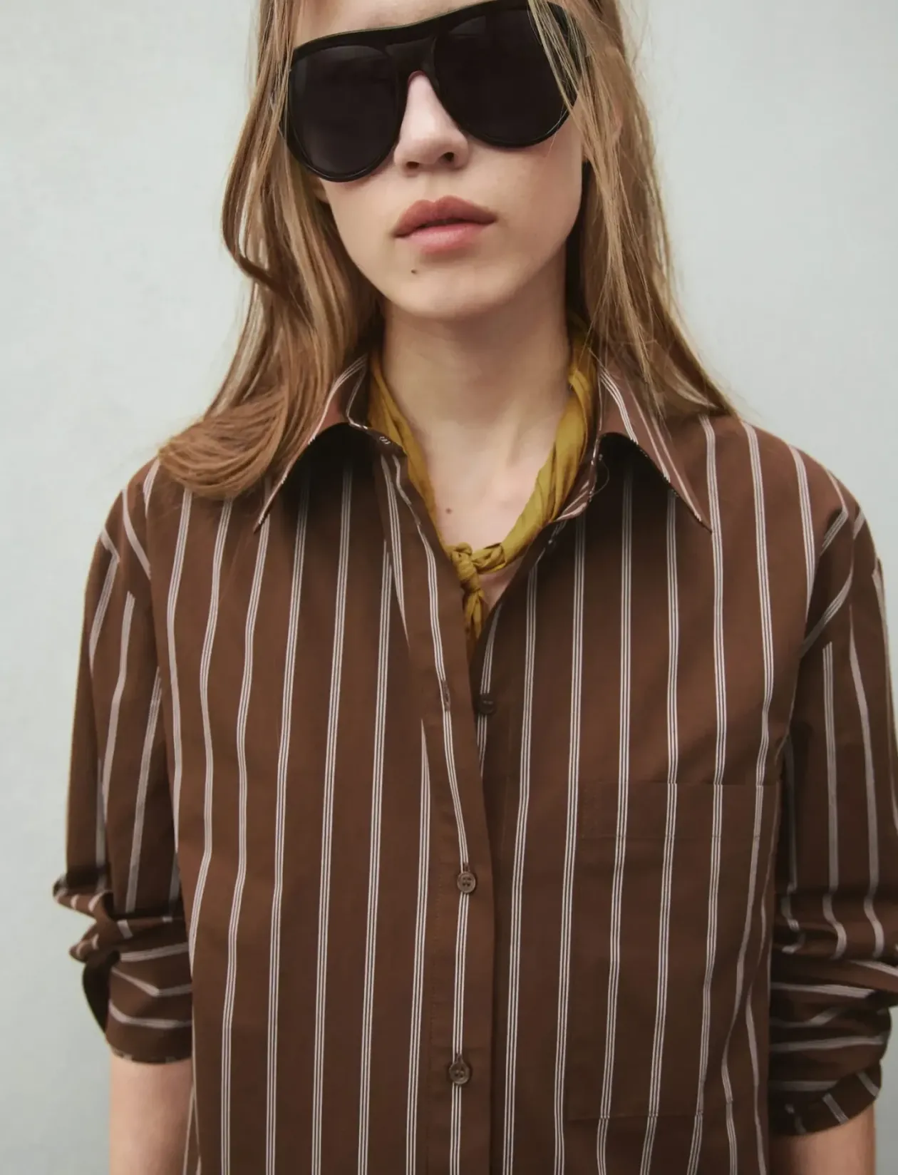 Pocket striped shirt - Langærmede