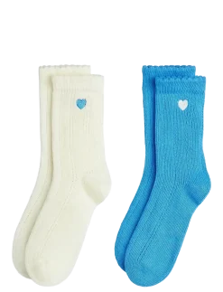 Pointelle 2-pack socks - Børn