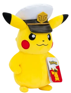 POKEMON PLUSH 20 CM CAPTAIN PIKACHU CDU - Tøjdyr