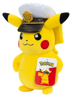 POKEMON PLUSH 20 CM CAPTAIN PIKACHU CDU - Tøjdyr