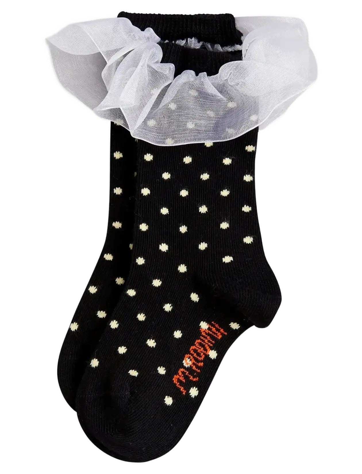 Polka dot frill 1-pack socks - Børn