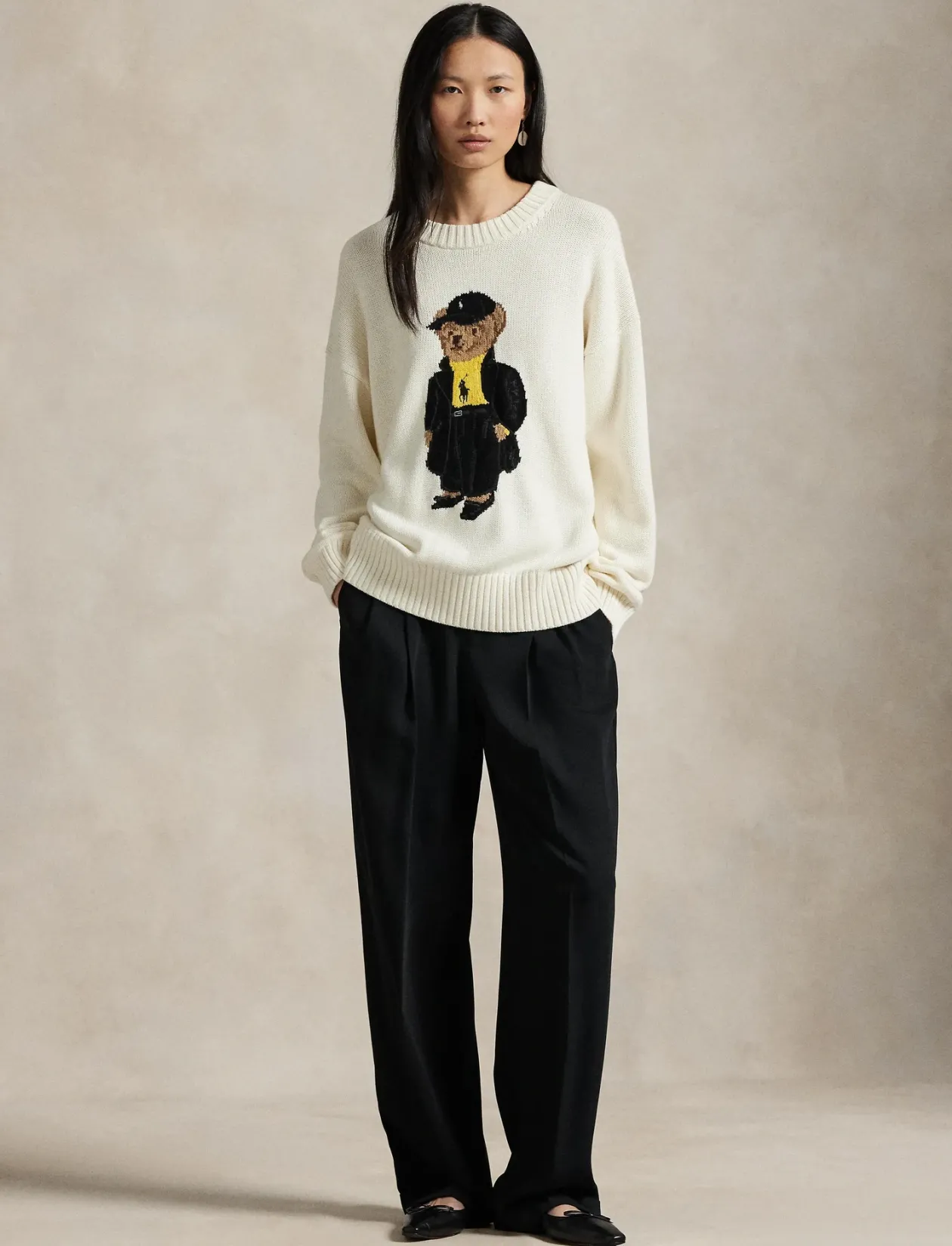 Polo Bear Cotton Crewneck Sweater - Strik
