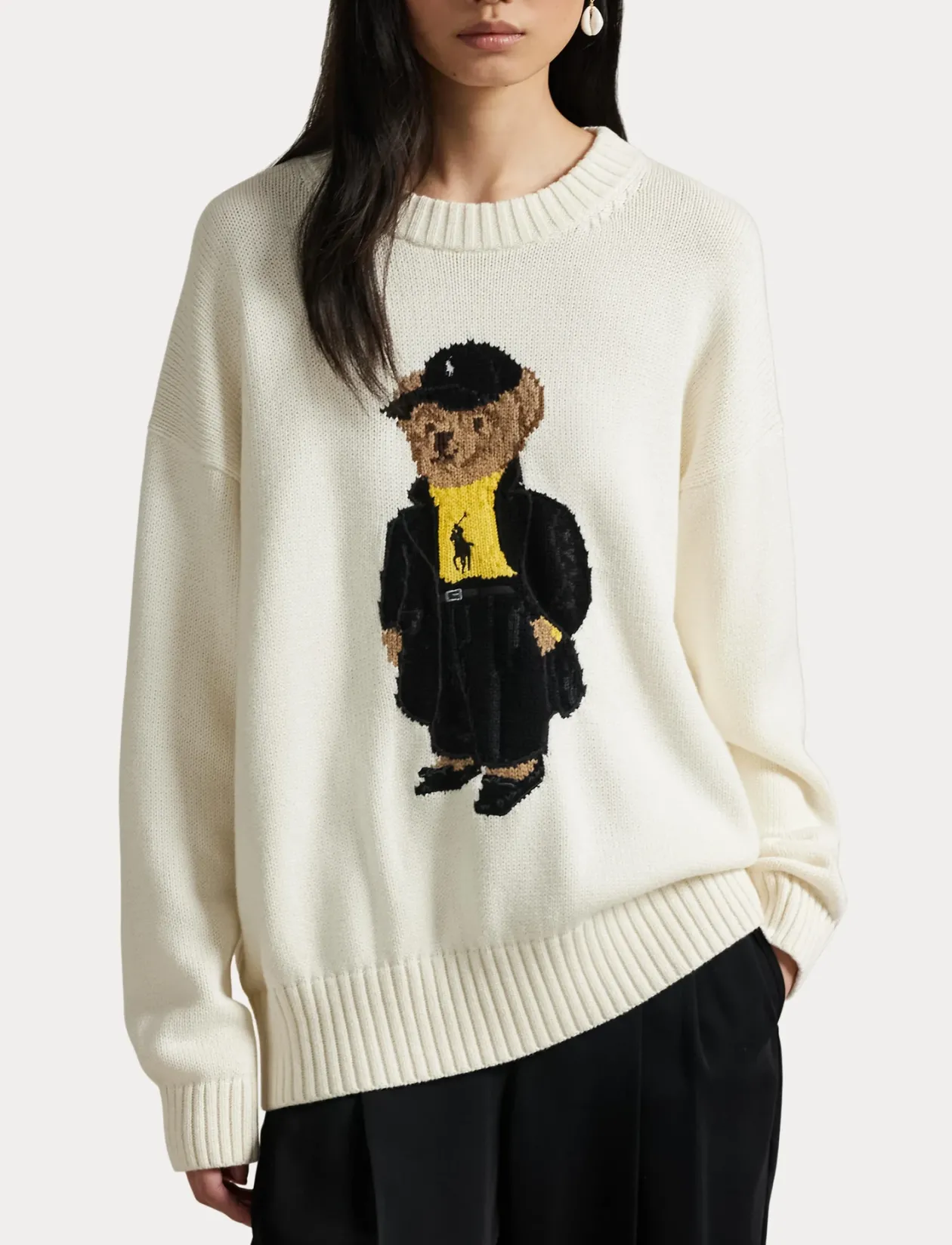 Polo Bear Cotton Crewneck Sweater - Strik
