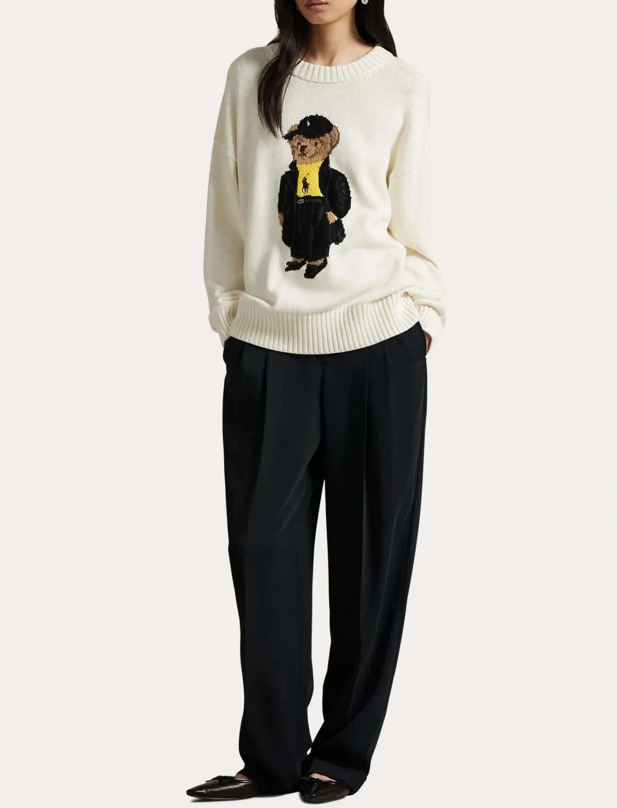 Polo Bear Cotton Crewneck Sweater - Strik