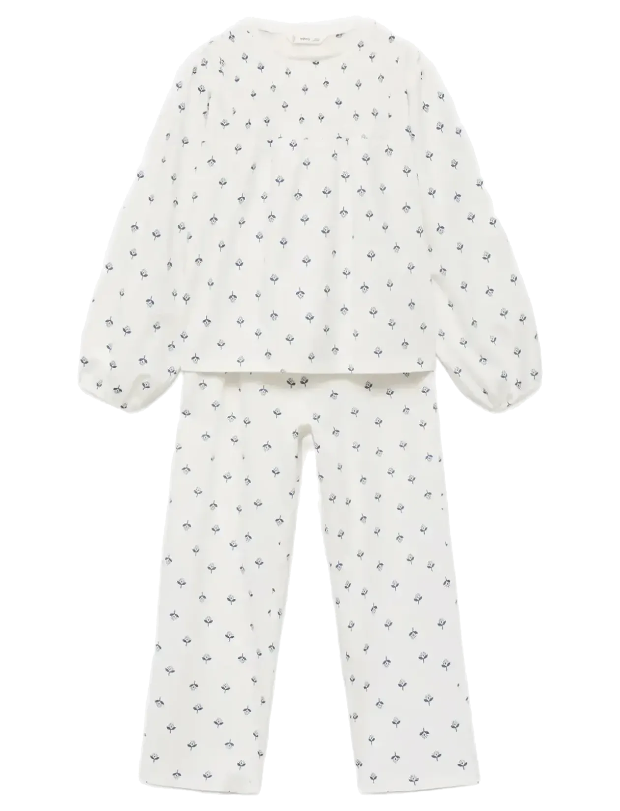 Printed cotton pyjamas - Sæt