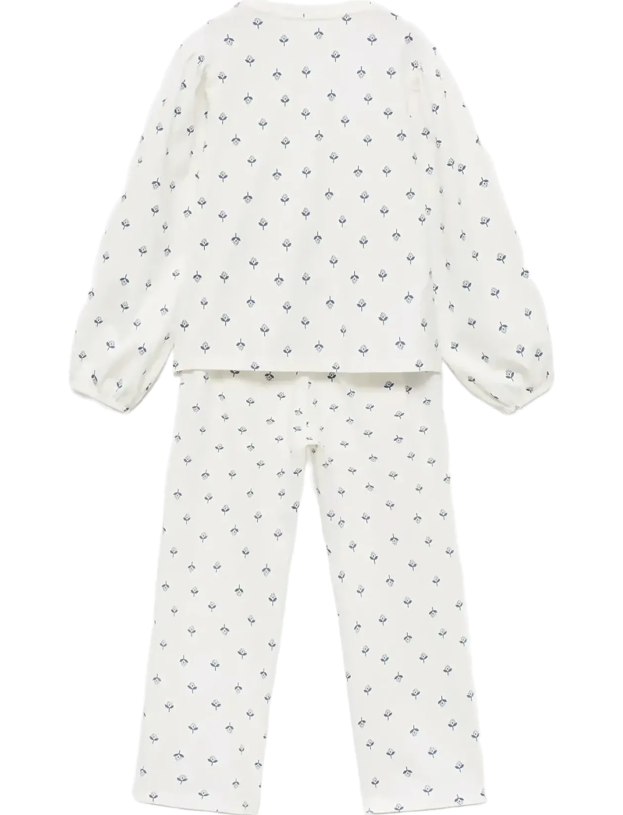 Printed cotton pyjamas - Sæt