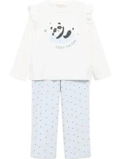 Printed long pyjamas - Sæt