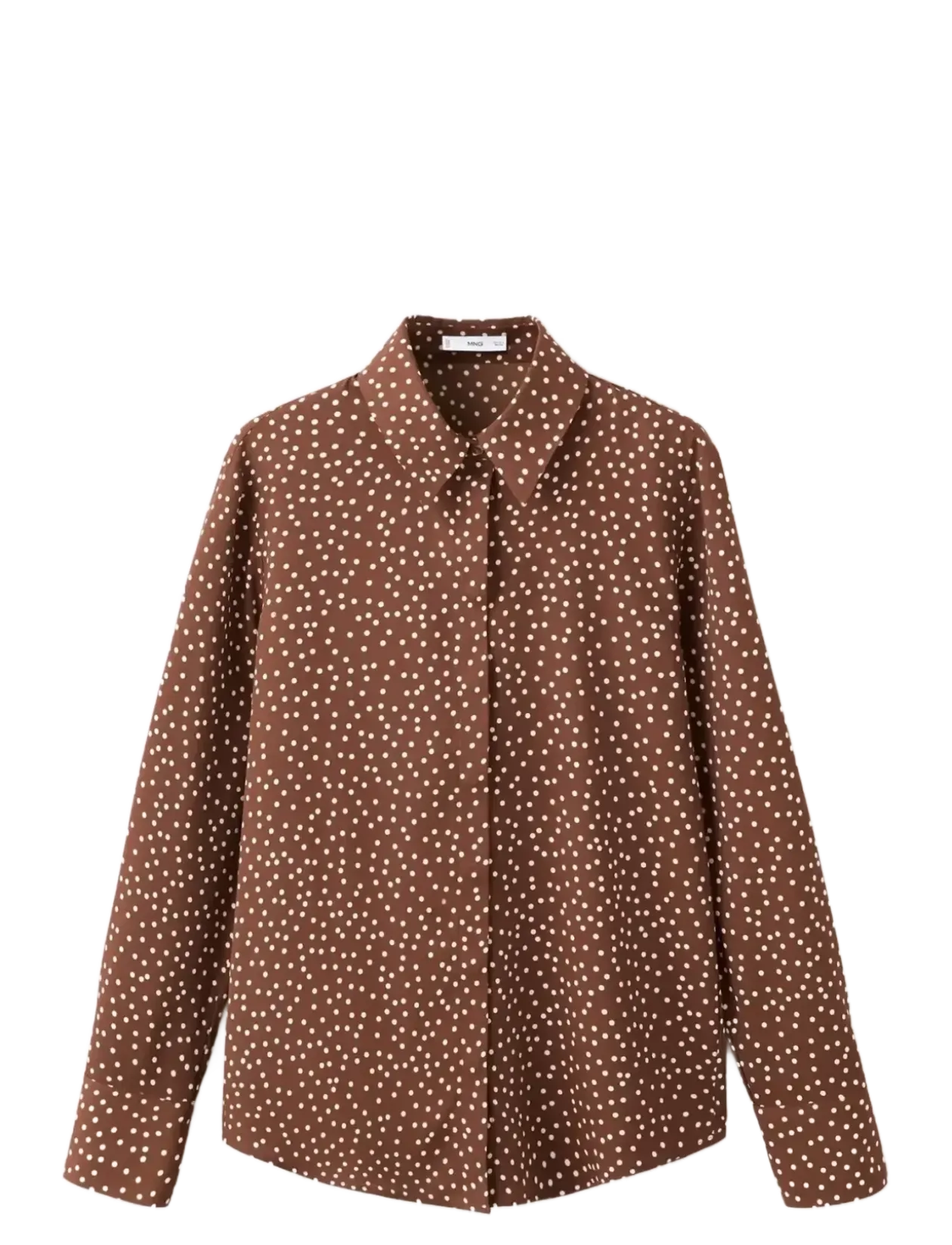 Printed straight shirt - Langærmede