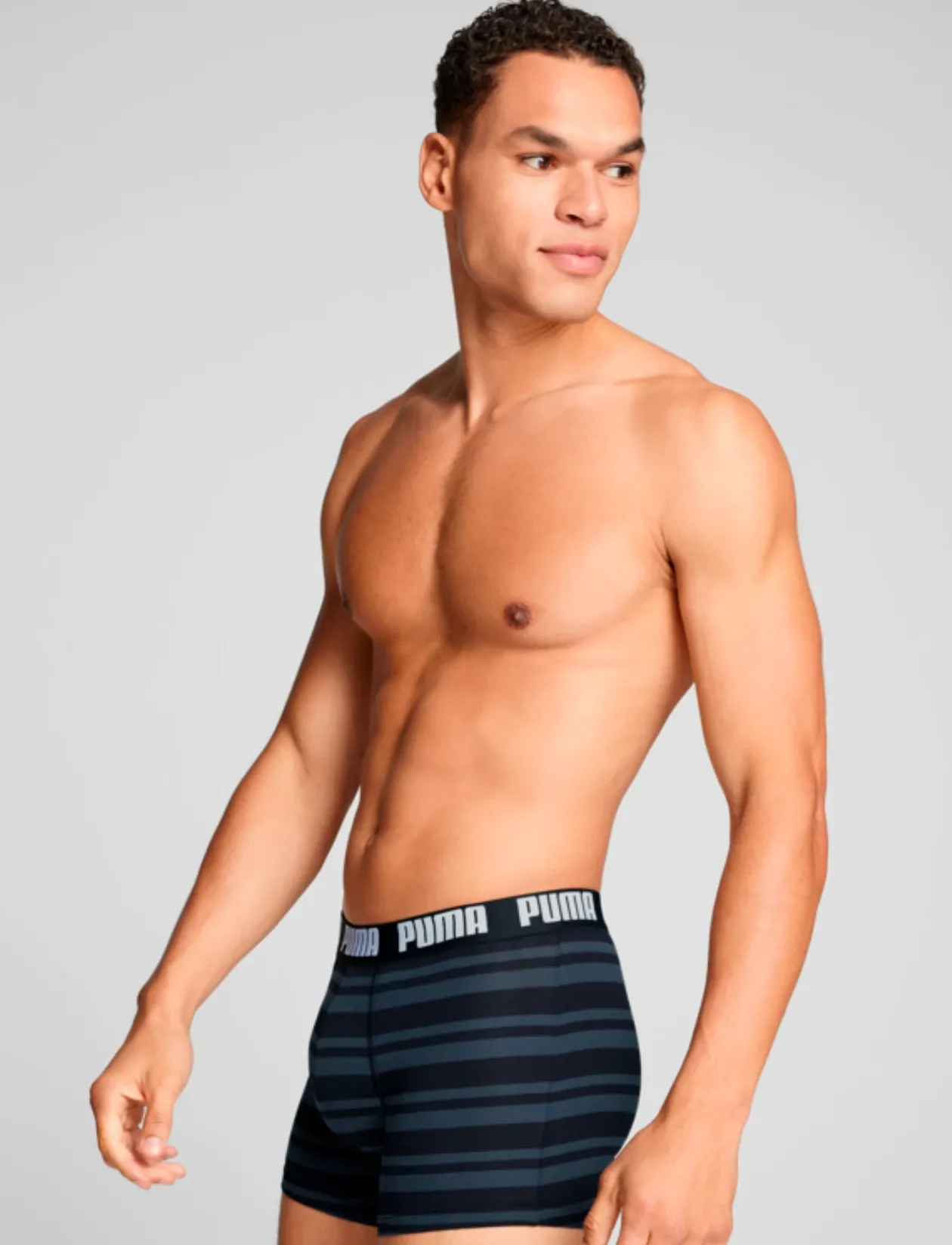 PUMA MEN EVERYDAY STRIPED BOXERS 2P - Boxershorts